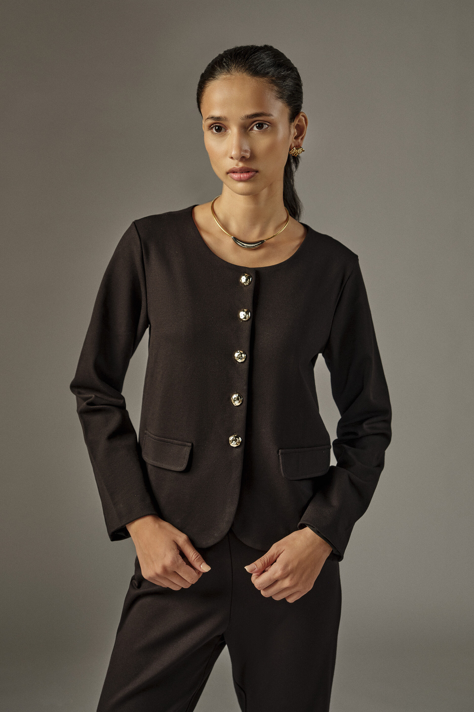 Workwear Jacket in Black, Black, image 1